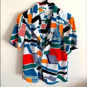Vintage Color block Shirt